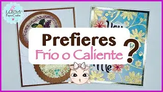TARJETAS con RELIEVE | HERMOSAS y ELEGANTES EMBOZADAS en Frío y Caliente ( Cold and Hot Embossing )