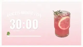 🌸 study with me 🌸 1 Hour Pomodoro (30/10) | Lofi Focus Music