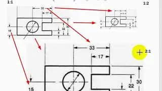 رسم هندسي- خطوط الابعاد ومقياس الرسم