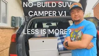 Minimalist no-build SUV camper | 2019 Hyundai Tucson version 1
