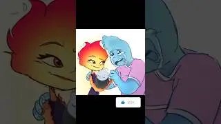 Ember and Wade 🔥❤💦 motivational pictures, #pixar #elemental #disney #trending