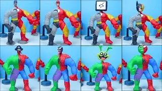 Superhero Hybrid Superhero | Epic HEAD SWAP with Zombie Captain America, TV Man, Spider Woman #002