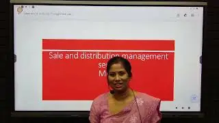 Sales and distribution management II