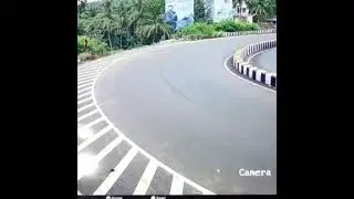 CCTV captured accident video