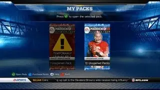 Madden 13 MUT-10 Legendary Pack Bundle Opening