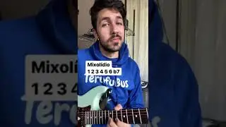 Escalas pra usar no modo Mixol&iacute;dio 🤯 #auladeguitarra #guitarrafusion