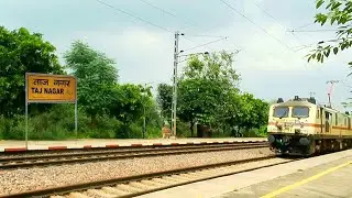 Ala Hazrat Express Bareilly-Bhuj: High-Speed Skip at Taj Nagar! 🚂 Indian Railways Action