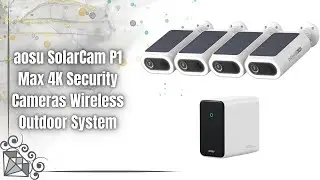 Обзор aosu SolarCam P1 Max 4K | Лучшая система охранной камеры с солнечной батареей 2025 года?