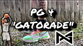 NIKE PG 4 GATORADE ON FOOT / IN HAND LOOK