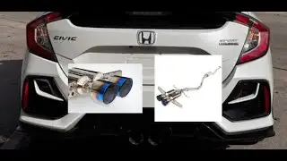10th Gen (2016-2021) Civic Invidia R400 Twin Tip Exhaust Sound Clip