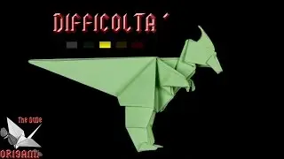 [ORIGAMI ITA] Dinosauro (Beb&egrave; Parasaurolopus - Fernando Gildado G&ograve;mez) || Animali/Draghi/Complessi