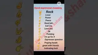hand expression meaning ## ytshorts # learn hands emoji meaning with shorts## viralytshorts