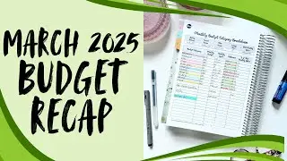 March 2025 Budget Recap | Budget by Paycheck Workbook | The Budget Mom