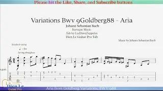 Enchanting Aria from Goldberg Variations on Classical Guitar | BWV 988