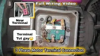3 Phase Motor Terminal Tut Gay New Terminal Connection #electrician #wiring #viral 