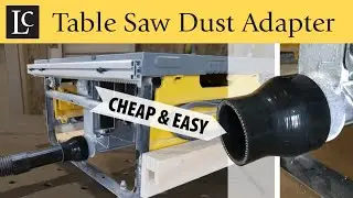 Easiest Dewalt Table Saw Shop Vac Dust Extraction Adapter - Cheap Silicone Reducer (2.5