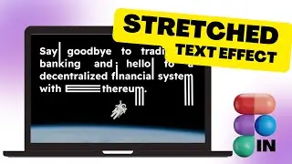 STRETCHED Text Effect | Figma Tutorial | + Figma LINK 🤘