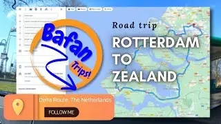 Road trip from Rotterdam to Zealand in the Netherlands - 4K Video - Delta route
