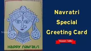 How to Make Greeting Card for Navratri | Handmade Greeting Card for Dussehra | Popup Dussehra Card |