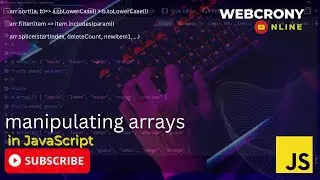 How to manipulate an array | JavaScript Array Methods