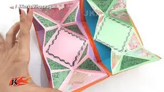 DIY Squash Card Tutorial | How to Make Squash Card for Scrapbook | JK Arts 1371
