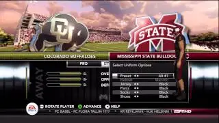 NCAA 13- Mississippi State Uniforms