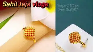 Latest Light 22k Gold Ring Designs with Weight and Price 2022| #sahiltejavlogs