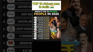 💰 Top 10 Richest Men in India 2025 🇮🇳 | Billionaires & Net Worth 💸