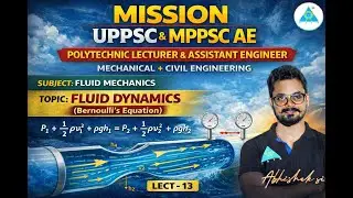 MISSION UPPSC POLYTECHNIC LECTURER || FLUID MECHANICS || FLUID KINEMATICS Part-2 || Abhishek sir