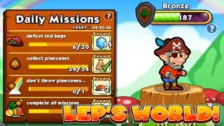 Lep's World. Мир гномика прохождения подземелья, приключения и бонусные уровни.Лучше чем МАРИО.