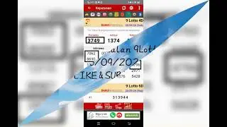 CARTA RAMALAN 9LOTTO PADA 26/09/2024💲💲💲