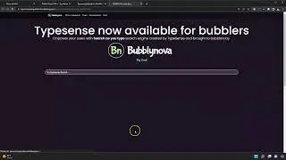 Lightning fast search within your bubble app using Typesense plugin