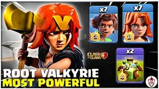 Most Powerful TH17 Root Valkyrie Attack Strategy | Clash of Clans