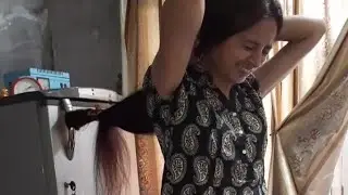 Let's pull the refrigerator with very long hair || Ouch || which part do you like? #viral