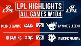 LPL Highlights ALL GAMES Week 1 Day 4 | LPL 2026 Split 1