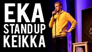 Mun ensimmäinen stand-up esiintyminen koskaan!