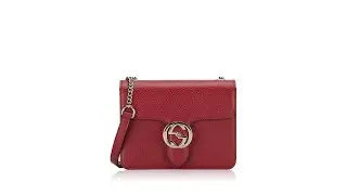 Gucci Dollar Interlocking G Small Shoulder Bag Red