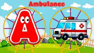 ABC Phonics Song 🎶 | Kids Learning Adventure | Car Vehicle Transformation 🚗 Alphabet Fun | ABC Song