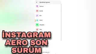 instagram aero &ouml;zellikleri yok b&ouml;ylesi