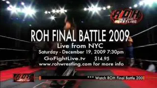 ROH Final Battle 2009 - LIVE on PPV  (GoFightLive.tv) 12/19/09 - 7:30pm