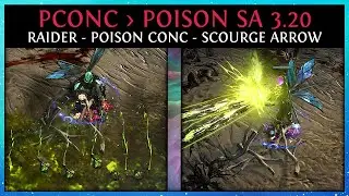 [PoE Build] M&oacute;j starter 3.20. Poison Conc Raider potem przejście w Scourge Arrow.