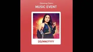 How To Create #Music Event #Post for #Instagram |#Freelancer #YouTube #Shorts#SocialMedia#Nehakakkar