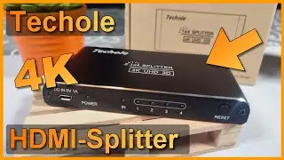 Review: Techole 4K 1-auf-4 HDMI-Splitter aus Aluminium (Test mit 1080p Full HD)