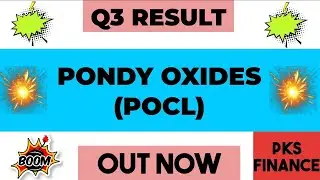 Pondy Oxides Q3 Results 2026 | Pondy Oxides Results Today | Pondy Oxides Share Latest News