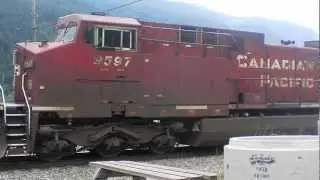 CP AC4400 9597 Down the Fraser Pass