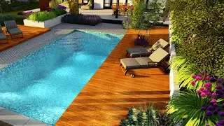 Tuindesign 3D met zwembad!