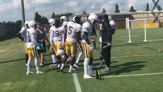 LSU WRs getting coached up by Mickey Joseph: NW State game week