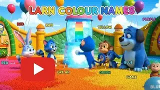 Press the Button 🎨 | Learn Colours with Fun Song for Kids 🌈