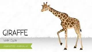 Animated Animalia: Giraffe Walk Cycle