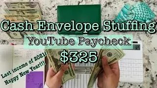 Cash Envelope Stuffing | $325 Youtube Paycheck | Cash Envelope Method | Budget with Jeanette
